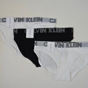Lot of 3 Calvin Klein (CK) Women's Ultimate Cotton Bikini Underwear Panty XS